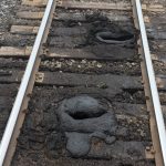 Peat Boil on Train track